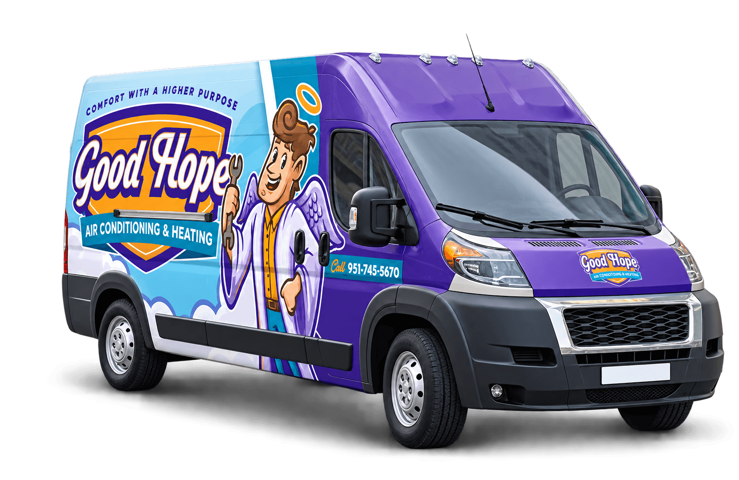 A Good Hope Air Conditioning & Heating branded van